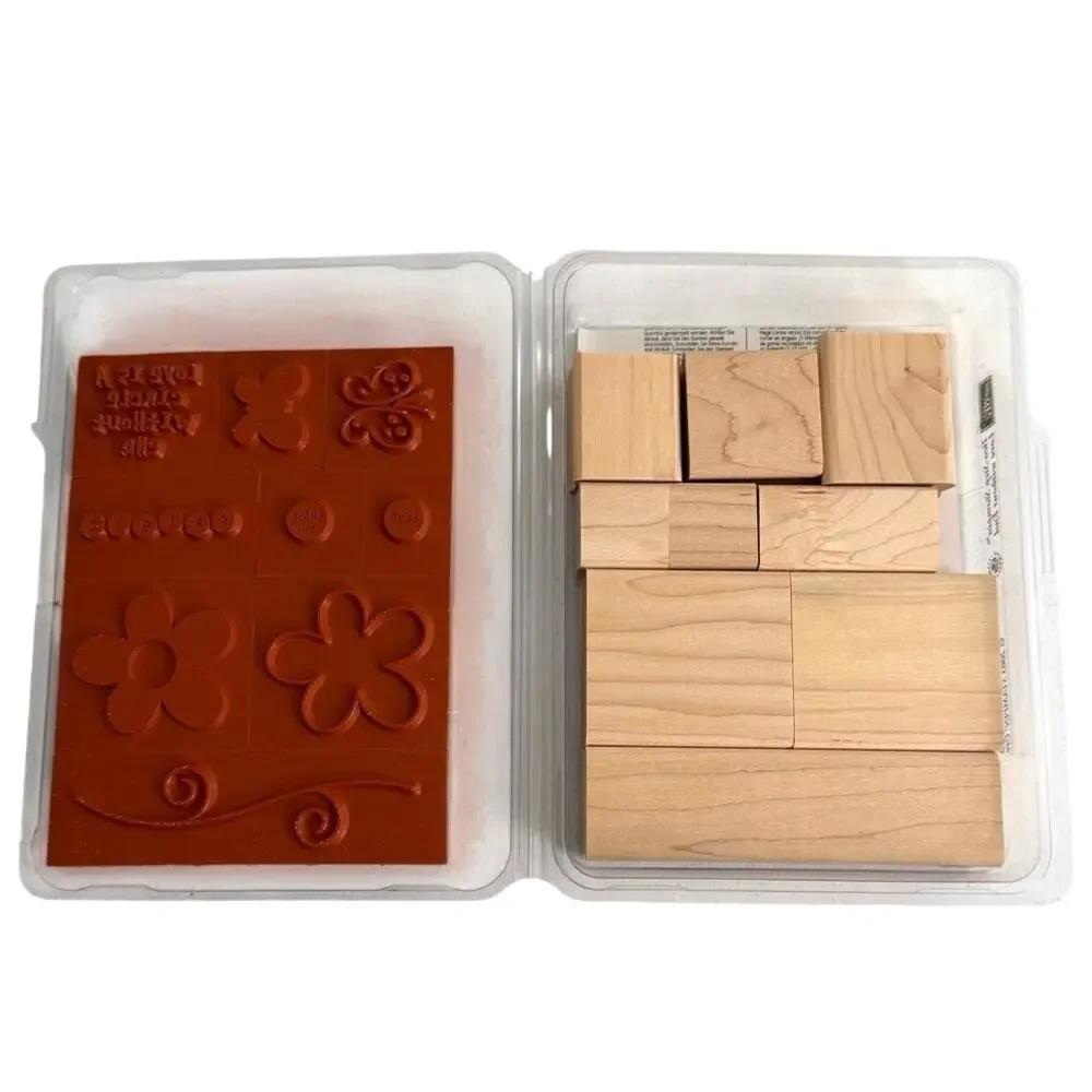 New in box Stampin’ Up set of 9 rubber stamps 